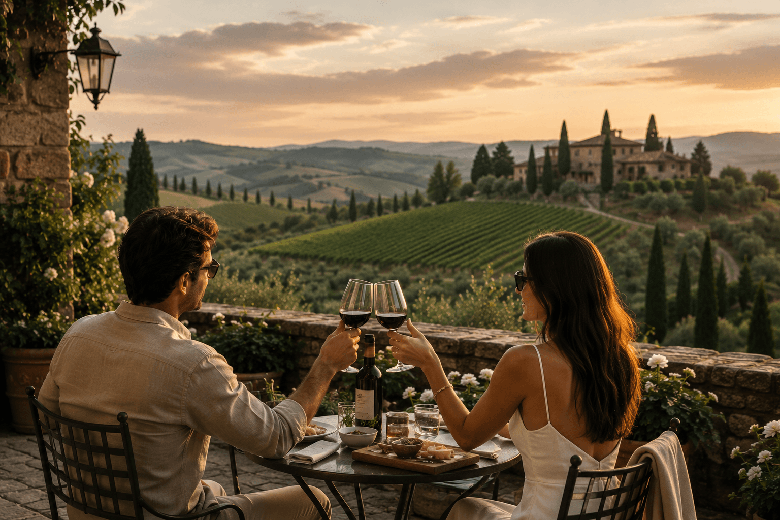 Private Tuscany wine journey with vineyard views